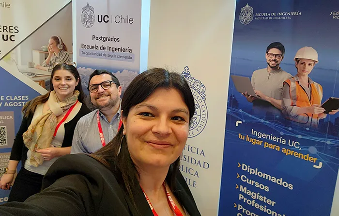 La Escuela de Ingeniería UC participó en la prestigiosa THE Expo Postgrados, realizada en Bogotá, Colombia.
